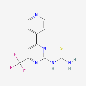 6-(Pyridin-4-yl)-2-thioureido-4-(trifluoromethyl)pyrimidine