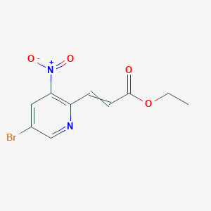 Ethyl 3-(5-Bromo-3-nitro-2-pyridyl)acrylate