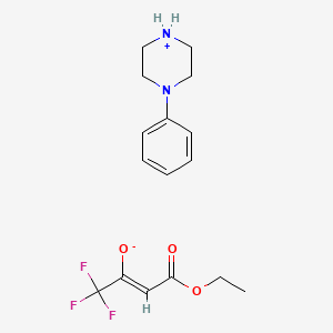 1-Phenylpiperazine; ethyl 4,4,4-trifluoro-3-oxobutanoate