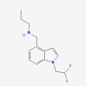 {[1-(2,2-Difluoroethyl)-1H-indol-4-yl]methyl}(propyl)amine