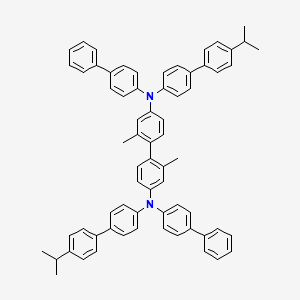 3-methyl-4-[2-methyl-4-(4-phenyl-N-[4-(4-propan-2-ylphenyl)phenyl]anilino)phenyl]-N-(4-phenylphenyl)-N-[4-(4-propan-2-ylphenyl)phenyl]aniline