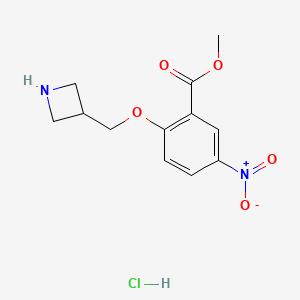 2-(Azetidin-3-ylmethoxy)-5-nitrobenzoic acid methyl ester hydrochloride