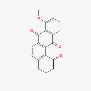 molecular formula C20H16O4 B13722805 Benz[a]anthracene-1,7,12(2H)-trione, 3,4-dihydro-8-methoxy-3-methyl- 