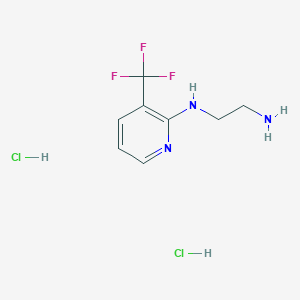 molecular formula C8H12Cl2F3N3 B1372282 N-(2-aminoethyl)-3-(trifluoromethyl)pyridin-2-amine dihydrochloride CAS No. 1172350-22-9