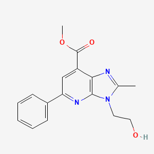 Methyl 3-(2-hydroxyethyl)-2-methyl-5-phenyl-3H-imidazo-[4,5-b]-pyridine-7-carboxylate