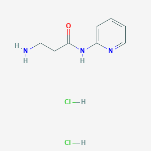 molecular formula C8H13Cl2N3O B1372287 3-amino-N-(pyridin-2-yl)propanamide dihydrochloride CAS No. 1170085-23-0