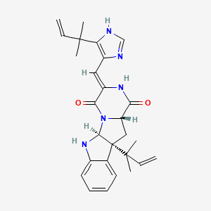 (1S,4Z,7S,9R)-9-(2-methylbut-3-en-2-yl)-4-[[5-(2-methylbut-3-en-2-yl)-1H-imidazol-4-yl]methylidene]-2,5,16-triazatetracyclo[7.7.0.02,7.010,15]hexadeca-10,12,14-triene-3,6-dione