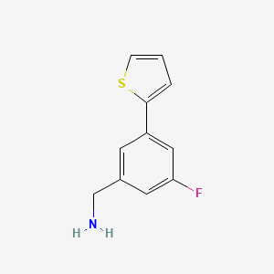 3-Fluoro-5-thiophen-2-ylbenzylamine