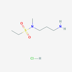 molecular formula C6H17ClN2O2S B1372294 N-(3-aminopropyl)-N-methylethanesulfonamide hydrochloride CAS No. 1170109-70-2