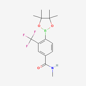 N-Methyl-4-(4,4,5,5-tetramethyl-[1,3,2]dioxaborolan-2-yl)-3-trifluoromethylbenzamide