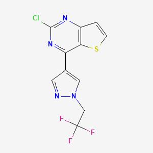 2-Chloro-4-[1-(2,2,2-trifluoroethyl)-1H-pyrazol-4-yl]-thieno[3,2-d]pyrimidine