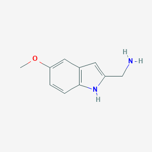 molecular formula C10H12N2O B137230 (5-methoxy-1H-indol-2-yl)methanamine CAS No. 130445-55-5