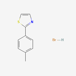 molecular formula C10H10BrNS B1372303 2-(4-Methylphenyl)-1,3-thiazole hydrobromide CAS No. 1170301-39-9