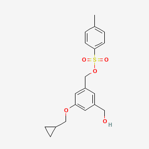 [3-(cyclopropylmethoxy)-5-(hydroxymethyl)phenyl]methyl 4-methylbenzenesulfonate