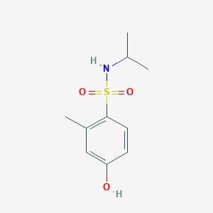 molecular formula C10H15NO3S B13723070 4-Hydroxy-N-isopropyl-2-methylbenzenesulfonamide 