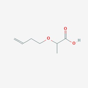 molecular formula C7H12O3 B1372308 2-(But-3-en-1-yloxy)propanoic acid CAS No. 566189-47-7