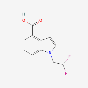 molecular formula C11H9F2NO2 B13723085 1-(2,2-Difluoroethyl)-1H-indole-4-carboxylic acid 