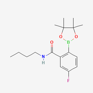 N-Butyl-5-fluoro-2-(tetramethyl-1,3,2-dioxaborolan-2-yl)benzamide