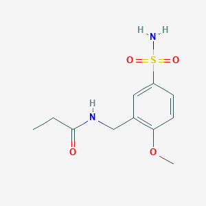 N-[(2-methoxy-5-sulfamoylphenyl)methyl]propanamide