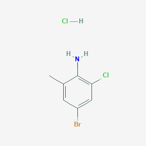 molecular formula C7H8BrCl2N B1372315 4-Bromo-2-chloro-6-methylaniline hydrochloride CAS No. 1172914-08-7