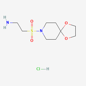 2-(1,4-Dioxa-8-azaspiro[4.5]dec-8-ylsulfonyl)ethanamine hydrochloride