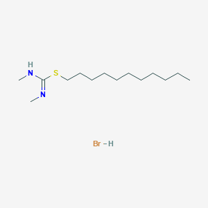 molecular formula C14H31BrN2S B1372318 N',N-二甲基(十一烷硫基)甲亚胺酰胺氢溴酸盐 CAS No. 1173622-54-2