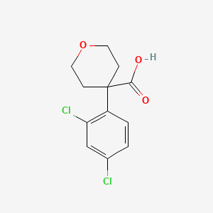 4-(2,4-Dichlorophenyl)oxane-4-carboxylic acid