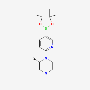 (S)-2,4-Dimethyl-1-[5-(4,4,5,5-tetramethyl-[1,3,2]dioxaborolan-2-yl)-pyridin-2-yl]-piperazine