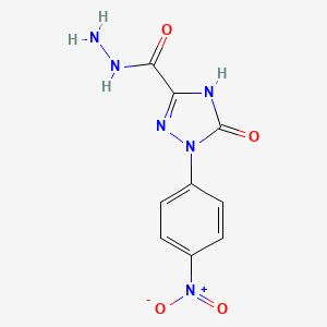 2,5-Dihydro-1-(4-nitrophenyl)-5-oxo-1H-1,2,4-triazole-3-carboxylic acid hydrazide