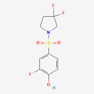 4-(3,3-Difluoropyrrolidine-1-sulfonyl)-2-fluorophenol