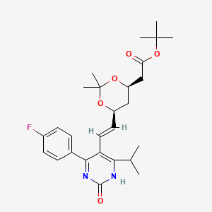 Tert-butyl-7-[4-(4-fluorophenyl)-6-isopropyl-2-hydroxypyrimidin-5-YL]-(3R,5S)-isopropylidene-(E)-6-heptenoate