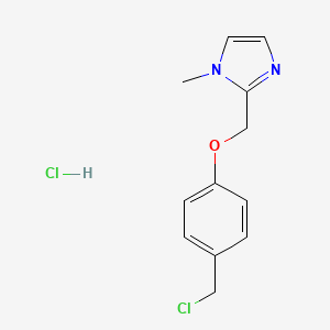 2-[4-(chloromethyl)phenoxymethyl]-1-methyl-1H-imidazole hydrochloride