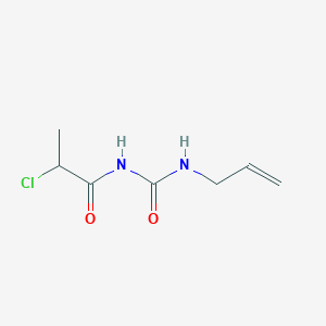 molecular formula C7H11ClN2O2 B1372334 1-(2-Chloropropanoyl)-3-(prop-2-en-1-yl)urea CAS No. 1094302-21-2