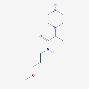N-(3-methoxypropyl)-2-(piperazin-1-yl)propanamide