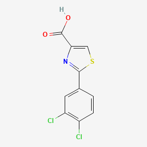 molecular formula C10H5Cl2NO2S B1372343 2-(3,4-Dichlorophenyl)-1,3-thiazole-4-carboxylic acid CAS No. 1094263-32-7