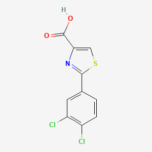 molecular formula C10H5Cl2NO2S B1372343 Acide 2-(3,4-dichlorophényl)-1,3-thiazole-4-carboxylique CAS No. 1094263-32-7