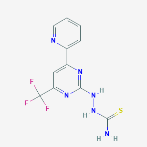 6-(Pyridin-2-yl)-2-thiosemicarbazido-4-(trifluoromethyl)pyrimidine