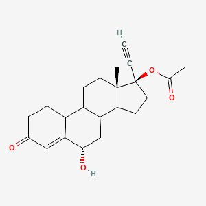 [(6S,13S,17R)-17-ethynyl-6-hydroxy-13-methyl-3-oxo-1,2,6,7,8,9,10,11,12,14,15,16-dodecahydrocyclopenta[a]phenanthren-17-yl] acetate