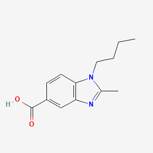 molecular formula C13H16N2O2 B1372350 1-丁基-2-甲基-1,3-苯并二唑-5-羧酸 CAS No. 1152495-95-8