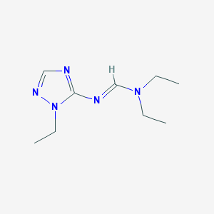 N,N-Diethyl-N'-(1-ethyl-1H-1,2,4-triazol-5-yl)formimidamide