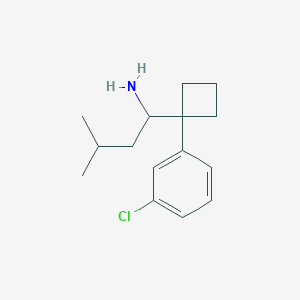 1-[1-(3-Chlorophenyl)cyclobutyl]-3-methyl-1-butylamine