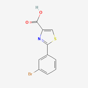 molecular formula C10H6BrNO2S B1372353 2-(3-Bromophenyl)thiazole-4-carboxylic acid CAS No. 886369-02-4