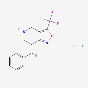 3-(E)-Benzylidene-3,4,5,6-hexahydro-7-(trifluoromethyl)pyrido-[4,3-c]-isoxazole hydrochloride