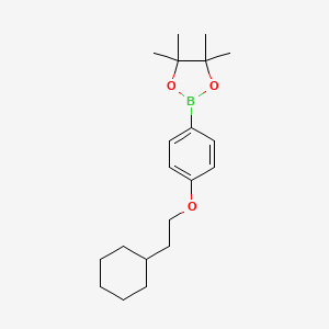 2-[4-(2-Cyclohexyl-ethoxy)-phenyl]-4,4,5,5-tetramethyl-[1,3,2]dioxaborolane