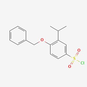 4-(Benzyloxy)-3-isopropylbenzenesulfonyl chloride