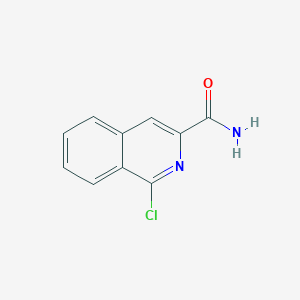 molecular formula C10H7ClN2O B1372357 1-Chloroisoquinoline-3-carboxamide CAS No. 1152888-86-2
