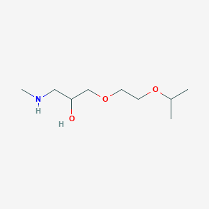 {2-Hydroxy-3-[2-(propan-2-yloxy)ethoxy]propyl}(methyl)amine
