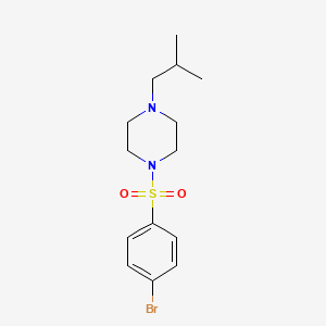 molecular formula C14H21BrN2O2S B1372378 1-(4-Bromophenylsulfonyl)-4-isobutylpiperazine CAS No. 1187385-78-9