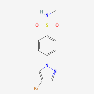 B1372381 4-(4-Bromo-1H-pyrazol-1-yl)-N-methylbenzenesulfonamide CAS No. 1187385-99-4