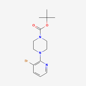 molecular formula C14H20BrN3O2 B1372384 叔丁基 4-(3-溴吡啶-2-基)哌嗪-1-羧酸酯 CAS No. 1187386-01-1